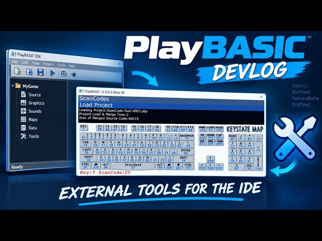 PlayBASIC Devlog - External Tools for the IDE