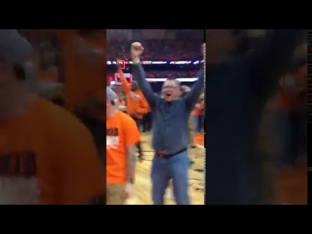 [Short version] Winning shot!  COURTSIDE: Syracuse beats Duke with AMAZING Buzzer Shot!