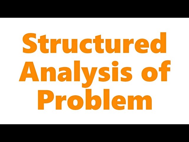 Structured Analysis | Data Flow Diagrams | Bubble Chart