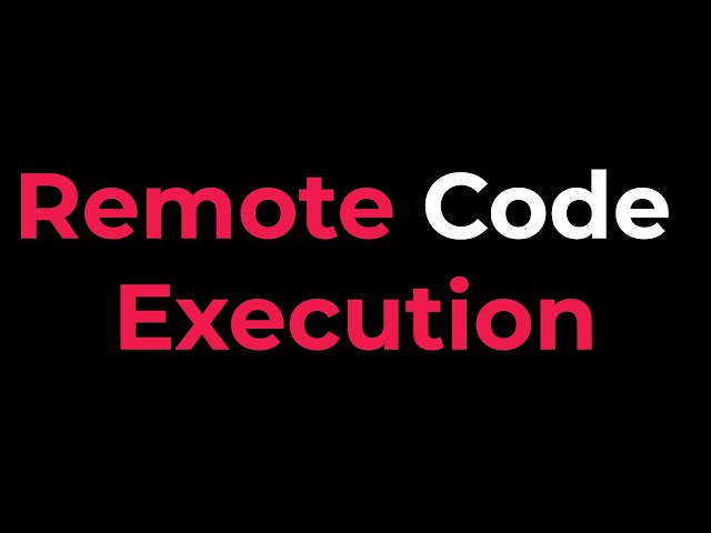 Remote Code Execution *RCE* Vulnerability In 90 Seconds.