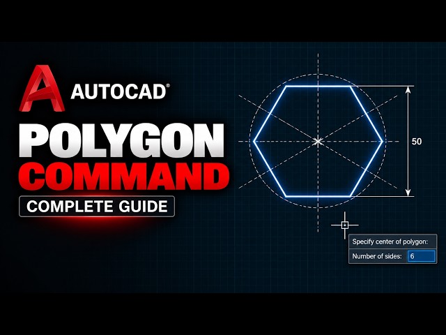 How to Use the POLYGON Command in AutoCAD | AutoCAD Basics