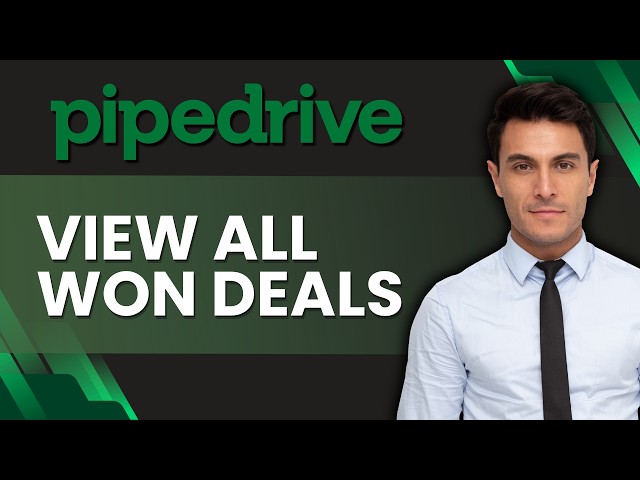 How to View All Won Deals in Pipedrive | Tutorial 2026