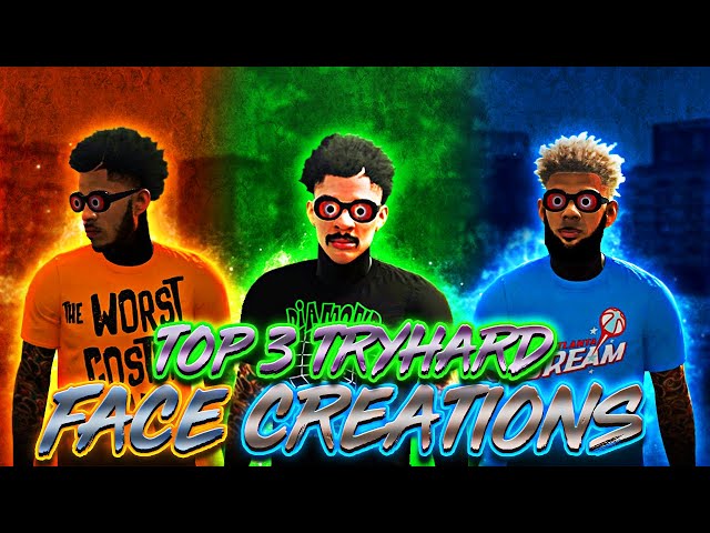 TOP 3 TRYHARD FACE CREATIONS IN NBA 2K20! HOW TO LOOK LIKE A CHEESER FAST AND EASY! LOOK GOATED!!
