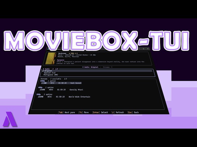 No Browser. Just Your Terminal. Meet MovieBox TUI