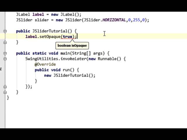 Java swing GUI tutorial #25: JSlider and ChangeListener