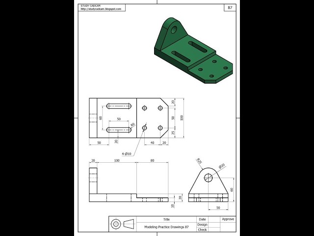 AutoCAD 3D Practice Tutorial | Step-by-Step Design for Beginners - 131 | Easy Method