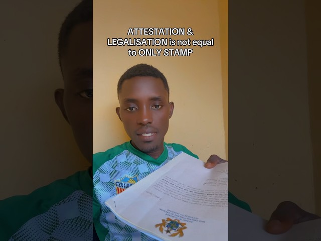 Attestation & Legalization Process with STAMP in Ghana 🇬🇭 | NOT ONLY STAMP