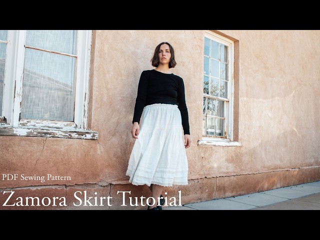 Zamora Skirt Tutorial | the tiered skirt with pintucks