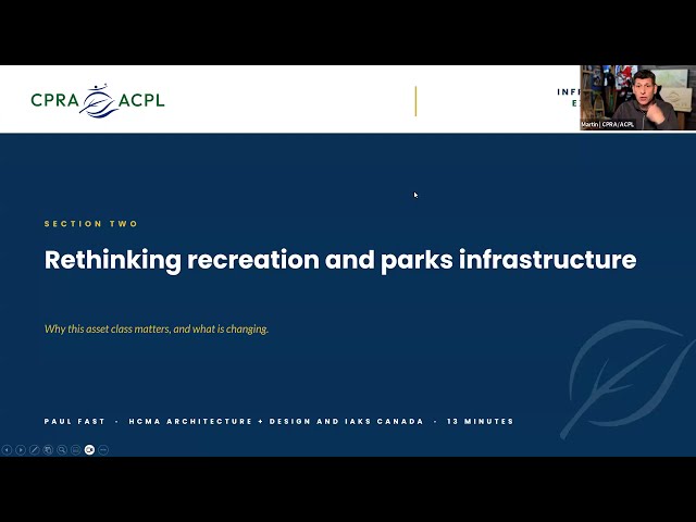 Recreation & Parks Infrastructure Webinar | CPRA