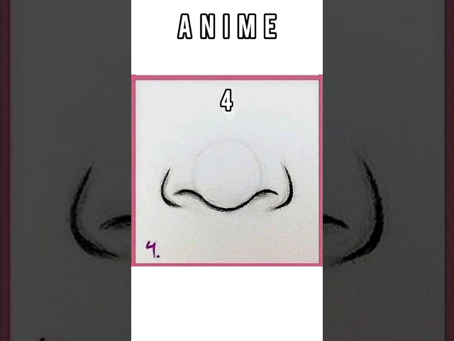 How to draw a anime Nose to get better #anime  #tutorial #drawing