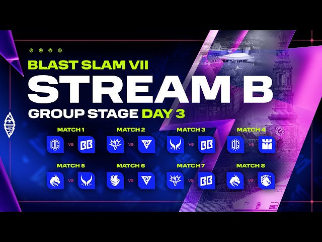 [B] BLAST SLAM VII: Copenhagen, Group Stage, Day 3 - Dota 2 LIVE