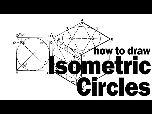 How to draw circles in a (top plane) isometric drawing