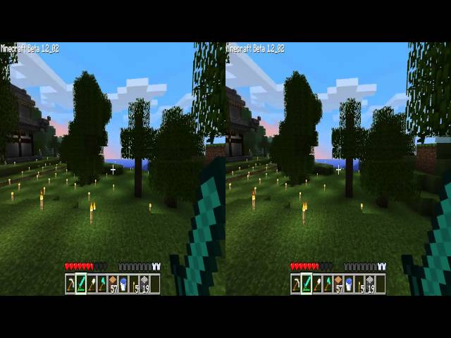 Minecraft in 3D - Test #2