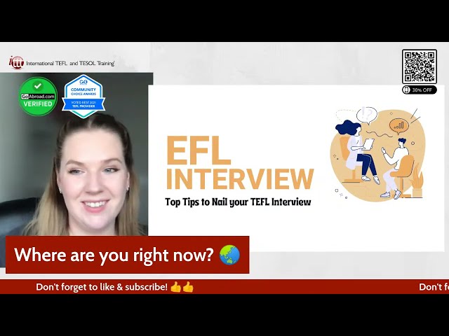 Top Tips for Nailing Your EFL Teaching Job Interview