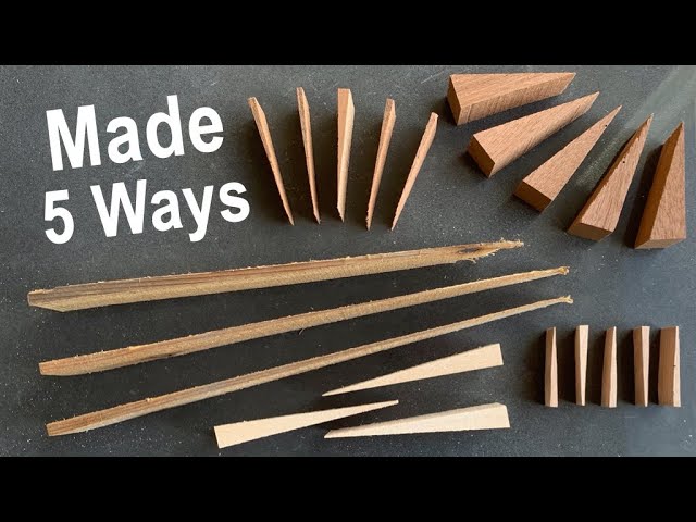 Make Wood Wedges and Shims Safely with Power Tools or Hand Tools  #Woodworking How-to