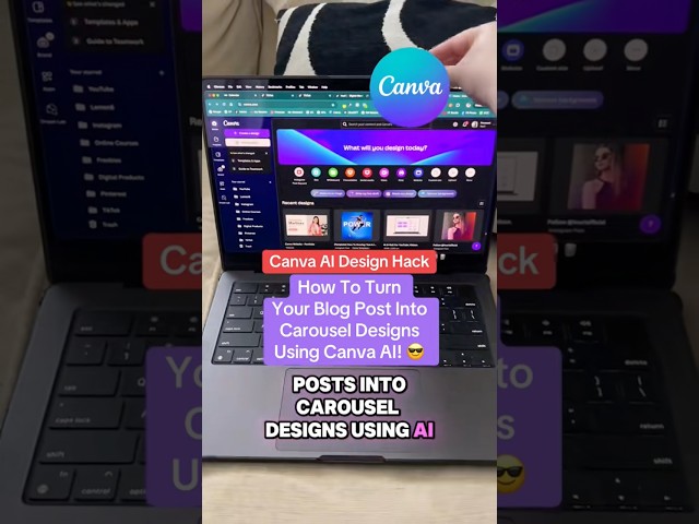 How To Turn a Blog Post Into a Carousel With AI in Canva | Canva Tutorial