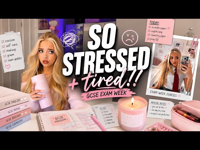 i didn't expect GCSE exams to be this hard... | realistic exam week vlog