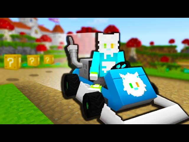 Minecraft Mario Kart but Everyone is Cheating
