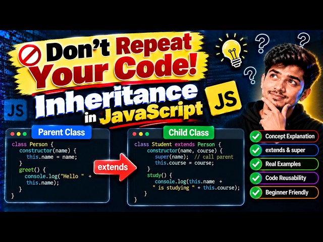 Inheritance in JavaScript | What is Inheritance & Why is it Used? | Easy Explanation for Beginners