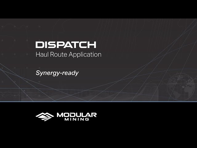 Organize your Komatsu truck fleet with the DISPATCH haul route application