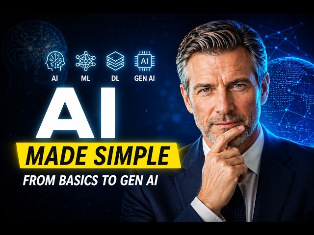 AI, Machine Learning, Deep Learning & Generative AI Explained in Simple Terms