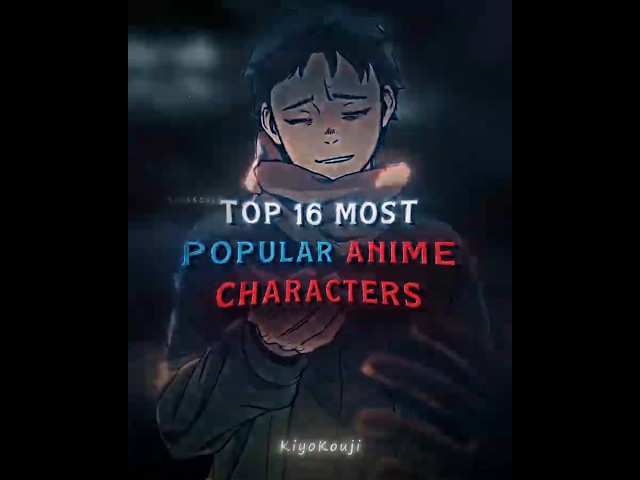 Top 16 Most Popular Characters in Anime