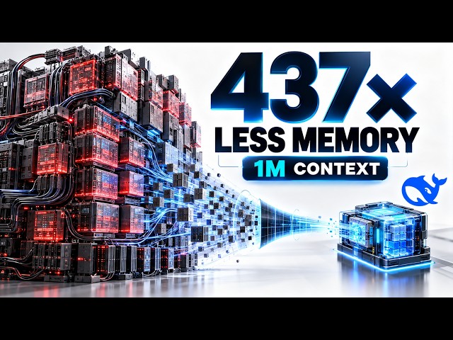 DeepSeek V4.1 Flash: 437× Less Memory + 1M Context Explained 🤯