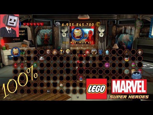 Lego Marvel Superheroes: (Buying all characters and 100%)