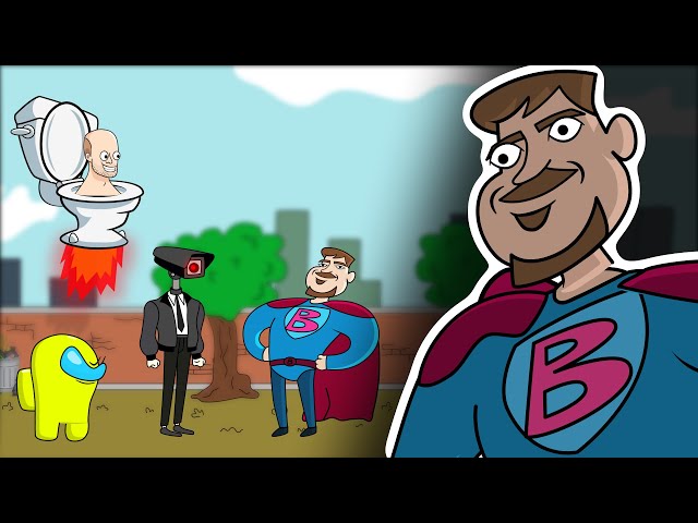 Mr Beast Fighting against Cameraman and Skibidi Toilet