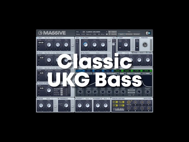 How to make a Classic UKG 'Warper' Bass (FREE PRESET) #shorts