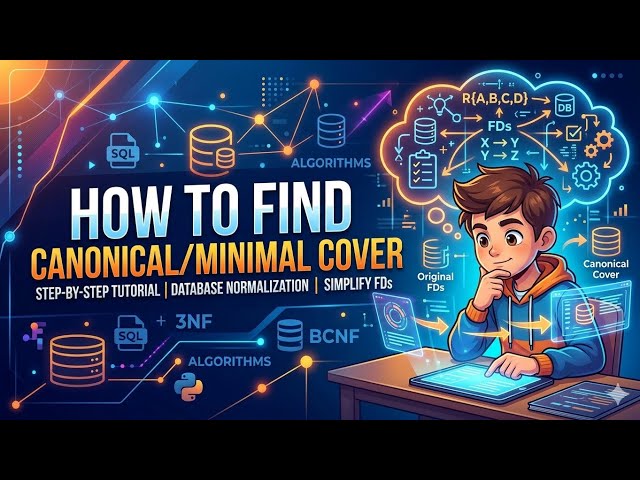 How to Find Canonical Cover in DBMS 🔥 | Solve in Minutes!