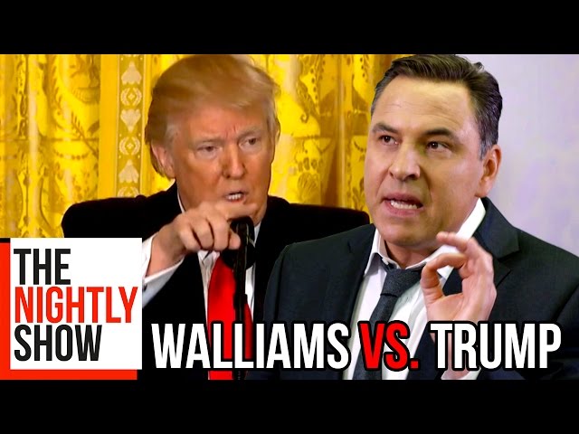Donald Trump’s Press Conference is Gatecrashed by David Walliams for The Nightly Show