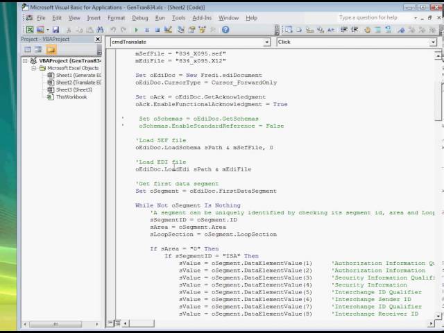 EDI Software Development Tool