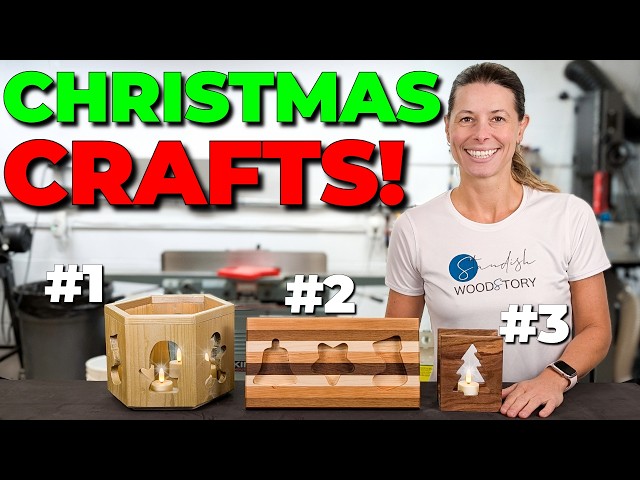 3 Beautiful Christmas Crafts // DIY Woodworking (With Free Templates!)