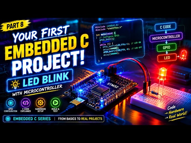 Your First Embedded C Project! 💡 | LED Blink with Microcontroller