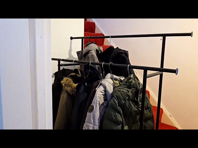 Double Clothes Rail / Sturdy Clothes Rack with Storage Basket Review