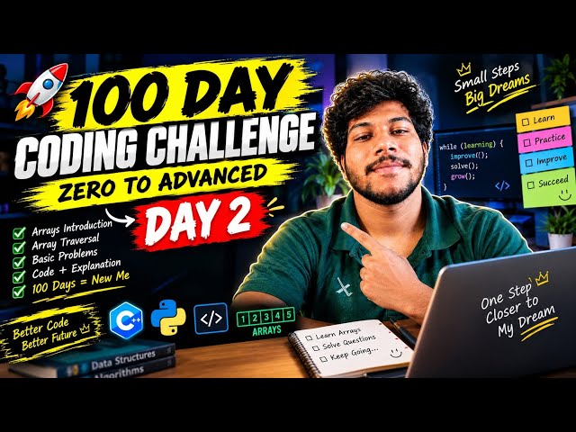 100 Days of Coding Challenge 🔥Day 2| Starting My Coding Journey 