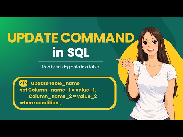 UPDATE Command in SQL (MySQL) | DML Explained with Examples | Modify Data Safely | Beginner Friendly