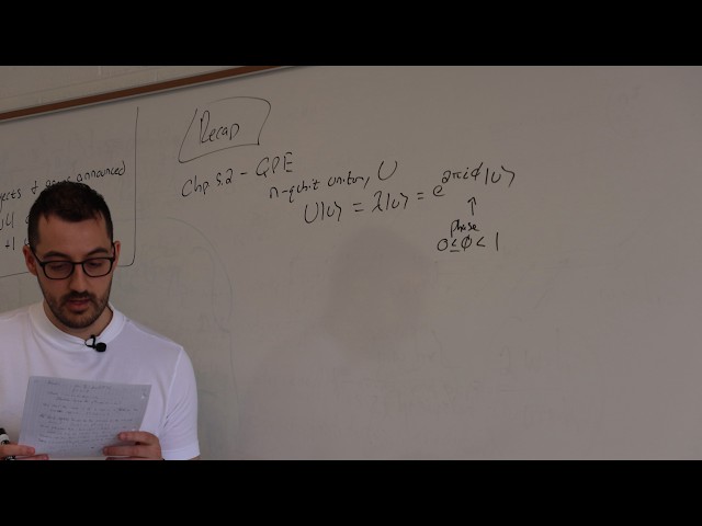 Shor's algorithm: Part 2 - Phase estimation recap | Quantum computing 131