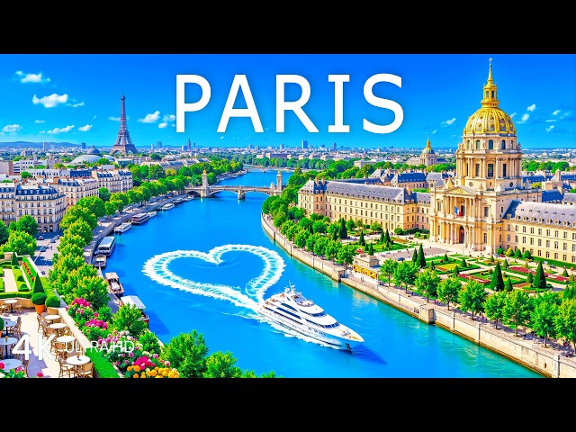 🔥 [4K] Paris 🇫🇷 Travel in 4K | Eiffel Tower, Les Invalides & Romantic City Views