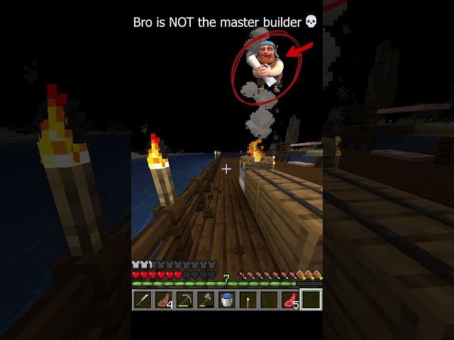 I thought I was safe... #minecraft #shorts