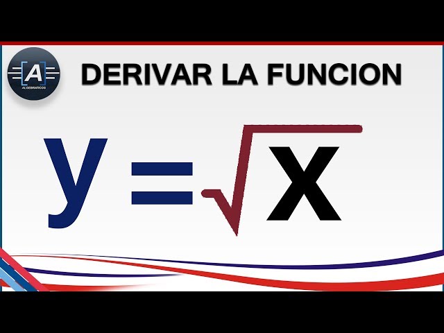Learn to DERIVE THE FUNCTION: Square root of X