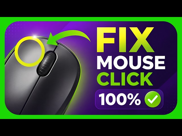 How To Fix Mouse Left Click Button 🔥✅ (Logitech M235) M221
