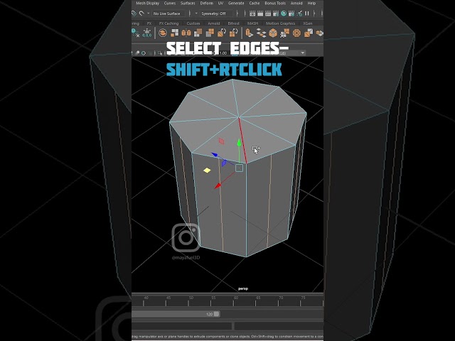 Edge Flow Tool in Maya 🔥 | Clean Topology Like a Pro #Shorts