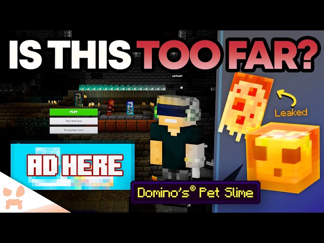 UH OH: MINECRAFT IS PUTTING ADS ON CAPES, IN GAME, AND THE MAIN MENU NOW...