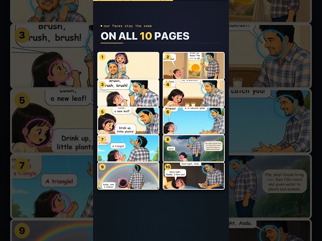 How I Made My Daughter's Comic Book with Qwen Image 2.1 #shorts