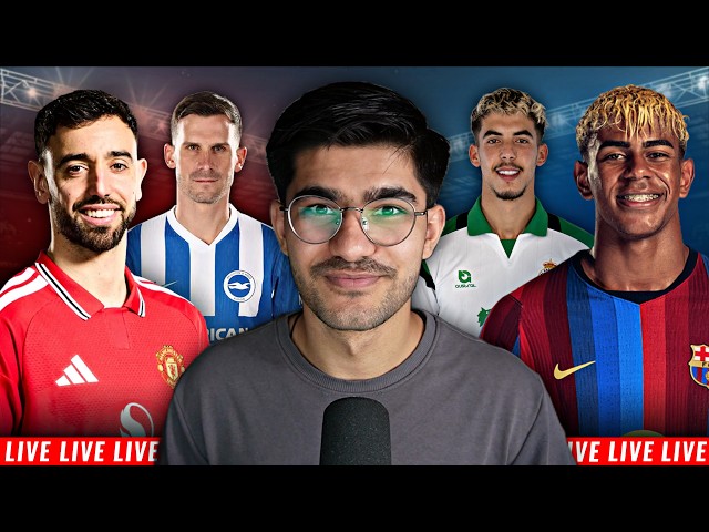 Manchester United vs Brighton | Barcelona vs Racing Santander LIVE MATCH REACTION