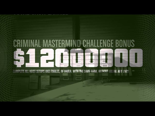 HOW TO DO THE CRIMINAL MASTERMIND CHALLENGE GTA ONLINE