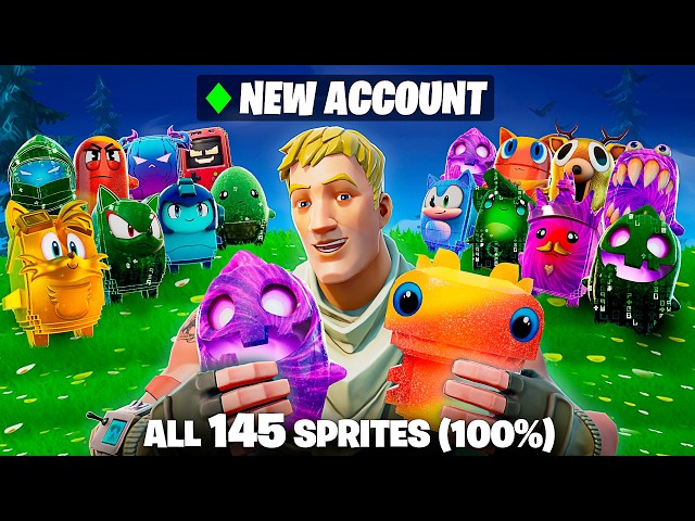 Finding ALL 145 SPRITES in 2 HOURS! (NEW ACCOUNT)