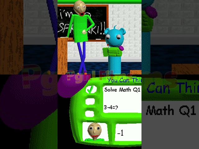 How Sprunki Characters Take Baldi's Test, but Baldi is voiced by mystman12 #baldisbasics #shorts